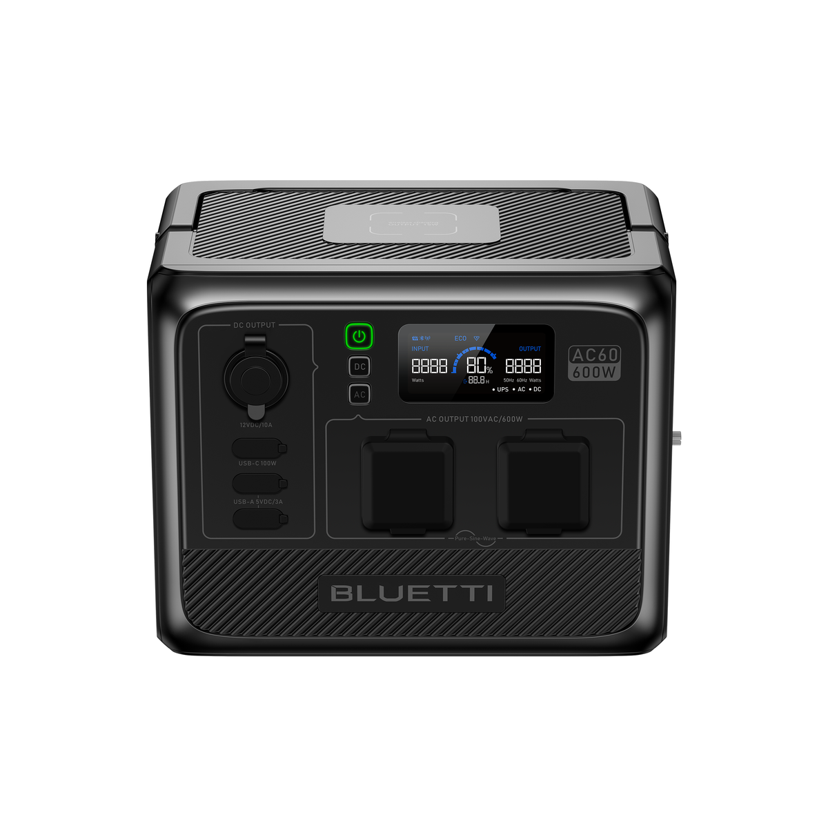 【終売】BLUETTI AC60 小型ポータブル電源 | 防水・防塵モデル | 403Wh、600W