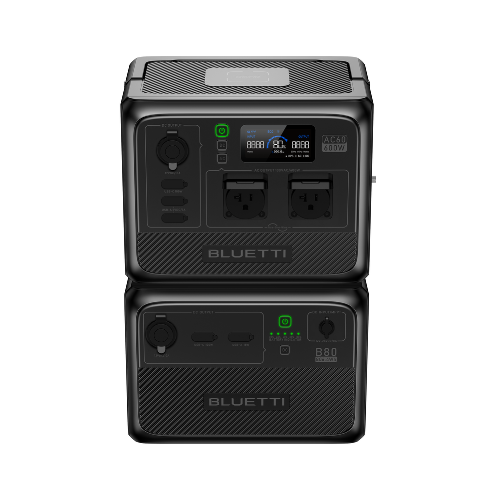 BLUETTI AC60容量ポータブル電源+PV200Dセット