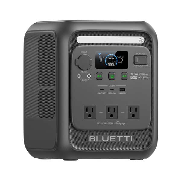 BLUETTI AORA 100 mini ポータブル電源｜容量1,004.8Wh・出力700W