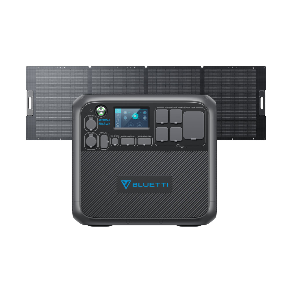 【終売】BLUETTI AC200MAX 大容量ポータブル電源 | 防災推奨・車中泊・キャンプ |2048Wh、2200W