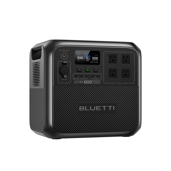 BLUETTI AC180 大容量ポータブル電源 | 防災推奨・専門家推奨 |1152Wh、1800W