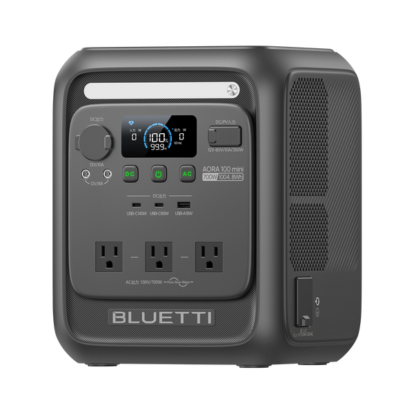 BLUETTI AORA 100 mini ポータブル電源｜容量1,004.8Wh・出力700W