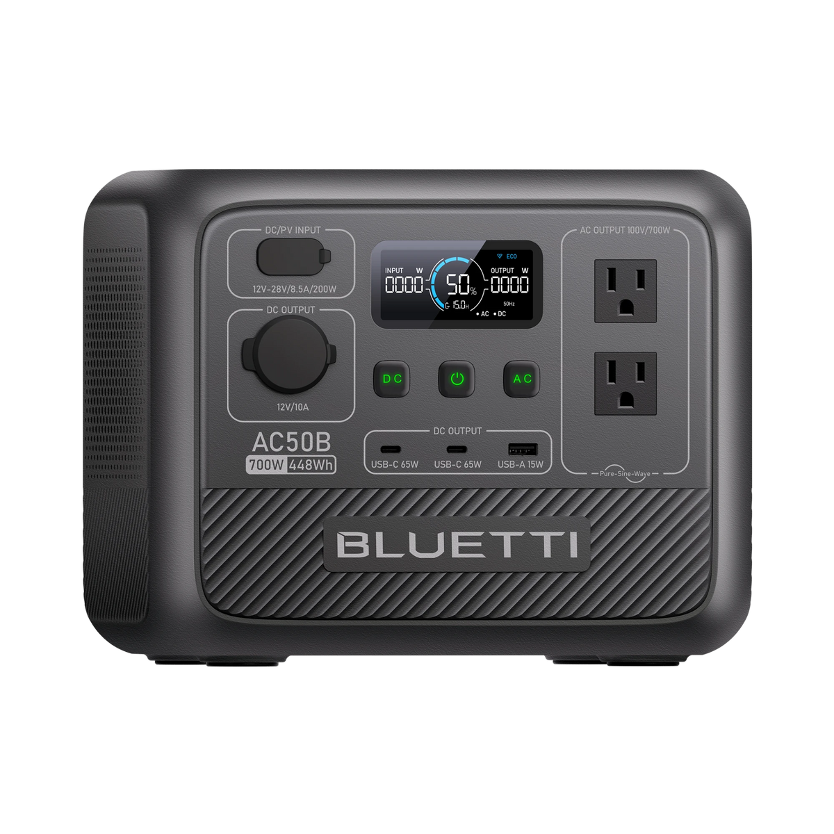 BLUETTI AC50B 小型ポータブル電源 | 防災推奨・車中泊・キャンプ |448Wh、700W