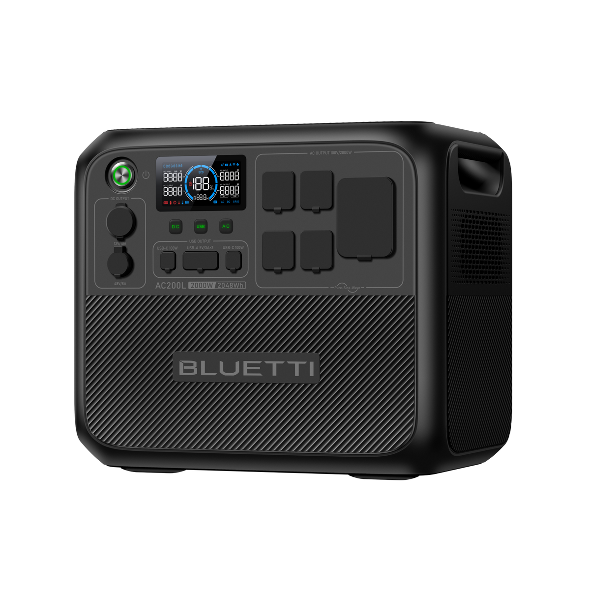 BLUETTI ポータブル電源 AC200L+ソーラーパネル |2048Wh、2000W