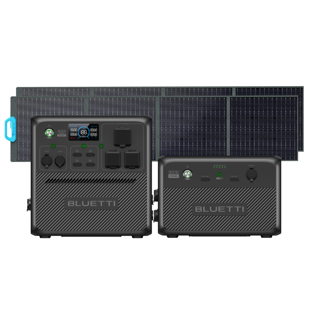 BLUETTI AC240大容量ポータブル電源 | 防水・防塵モデル |1536Wh、2000W