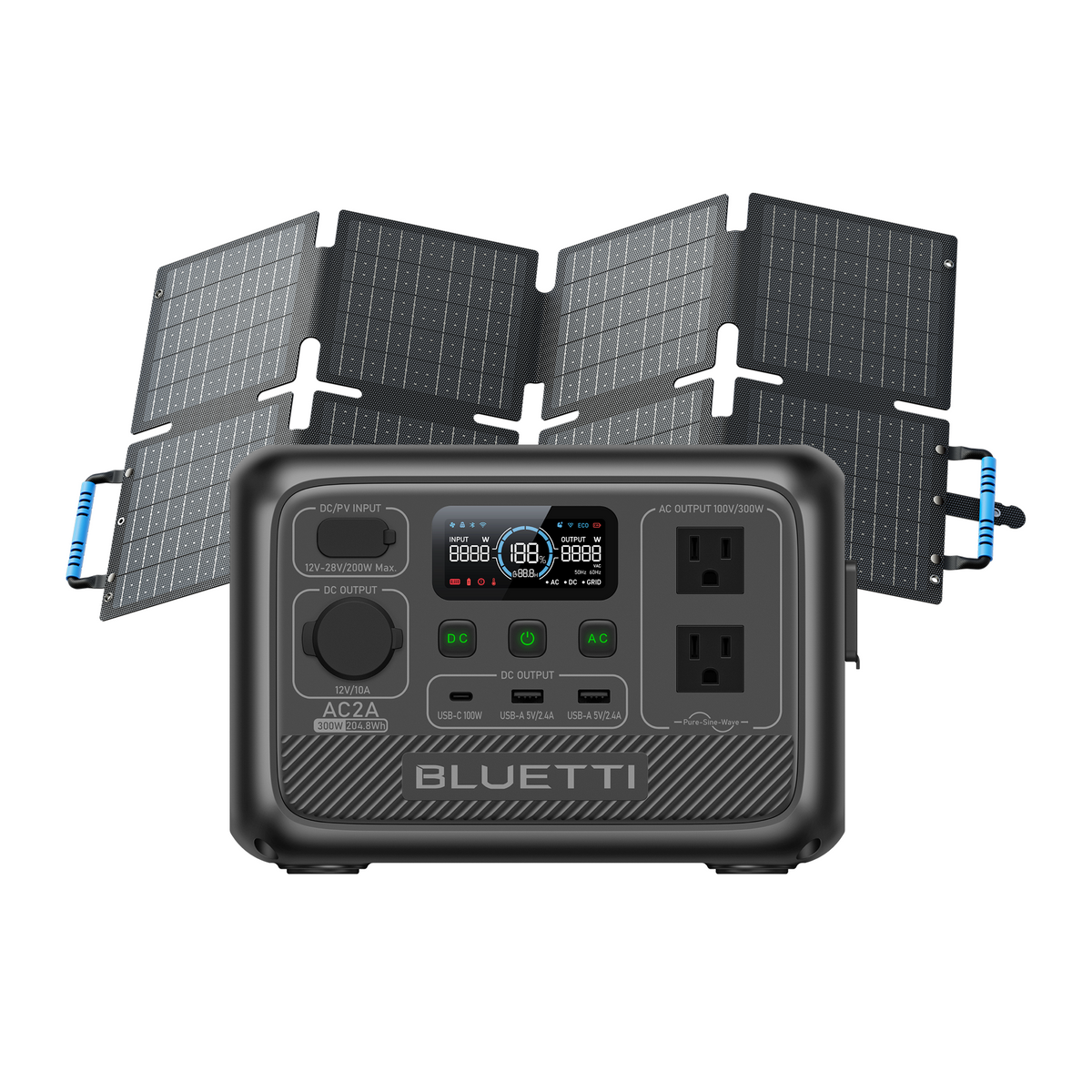 BLUETTI AC2A | 204Wh、300W