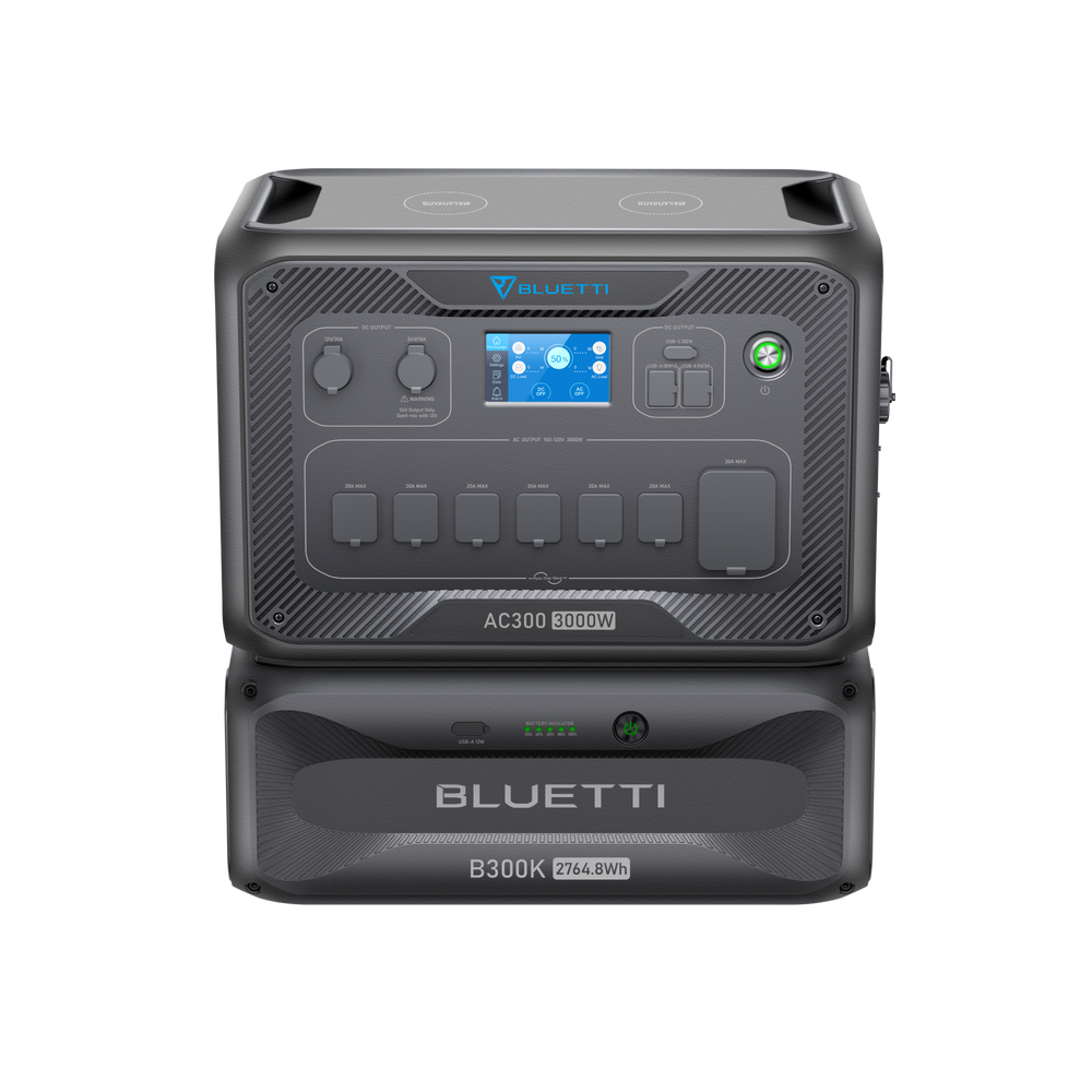BLUETTI AC300+B300K 家庭用バックアップ電源 | 防災推奨・非常用電源 |2764Wh、3000W