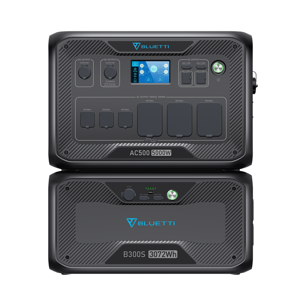 【終売】BLUETTI AC500+B300S 家庭用バックアップ電源 | 防災推奨・非常用電源 |3072Wh、5000W