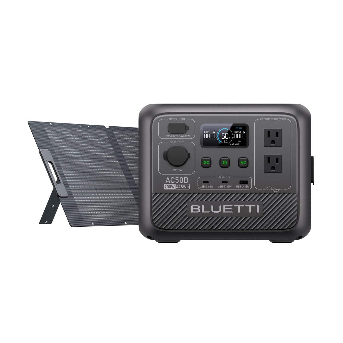 BLUETTI AC50B 小型ポータブル電源 | 防災推奨・車中泊・キャンプ |448Wh、700W