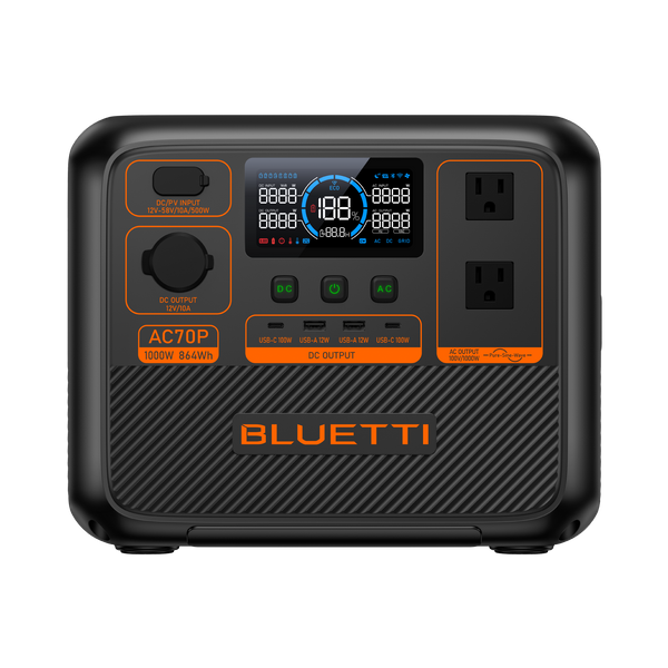 BLUETTI AC70P 小型ポータブル電源 | 防災推奨・車中泊・キャンプ BLUETTI AC70P 小型ポータブル電源 | 防災推奨・車中泊・キャンプ