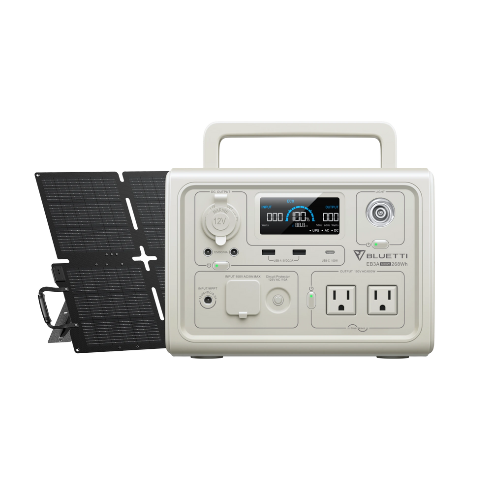 BLUETTI EB3A 小型ポータブル電源 | 小型軽量・防災推奨 | 268Wh、600W