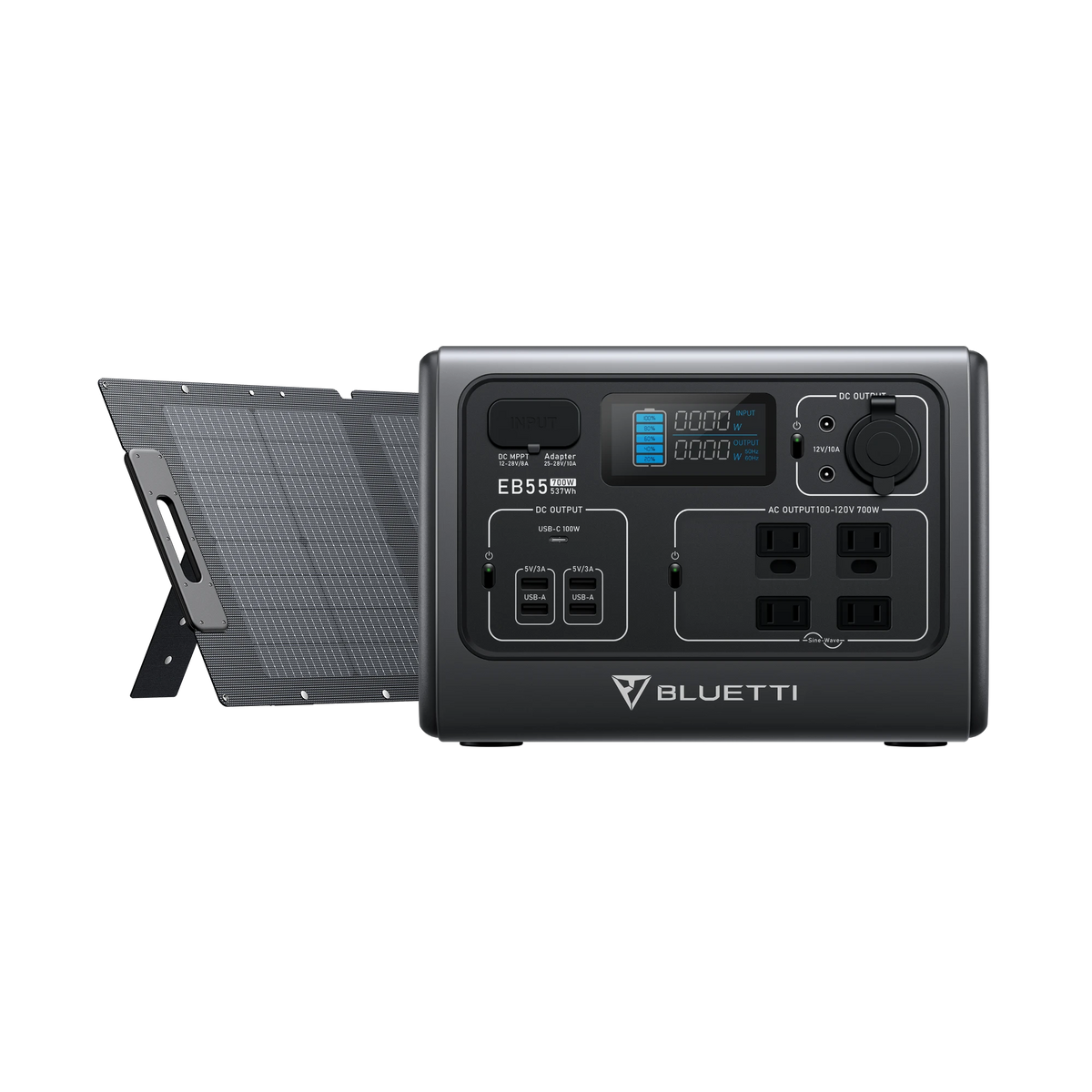 【終売】BLUETTI EB55 小型ポータブル電源 | 小型軽量・車中泊・キャンプ |537Wh、700W