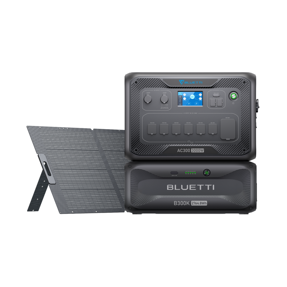 BLUETTI Dark to Green AC300+B300K 家庭用バックアップ電源 | 防災推奨・非常用電源 |2764Wh、3000W