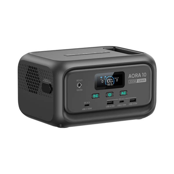 BLUETTI AORA 10 ミニ ポータブル電源｜128Wh・200W AC出力 | 刻印