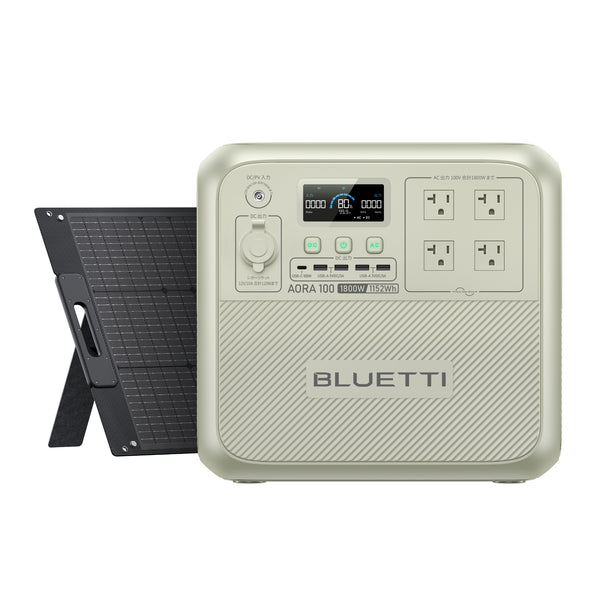 BLUETTI ポータブル電源 AORA 100 BLUETTI ポータブル電源 AORA 100+100W ソーラーパネル ブルーティ