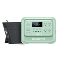 BLUETTI ポータブル電源 AORA 100 V2 +200W ソーラーパネル | ミントグリーン