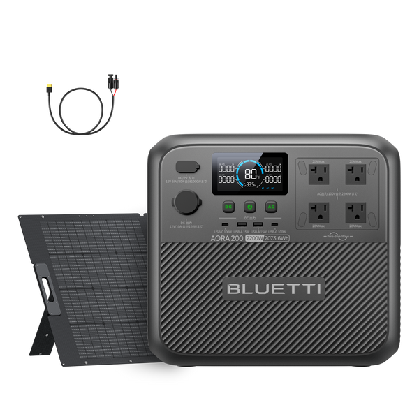 BLUETTI ポータブル電源 AORA 200 (旧Elite 200 V2) + 350Wソーラー