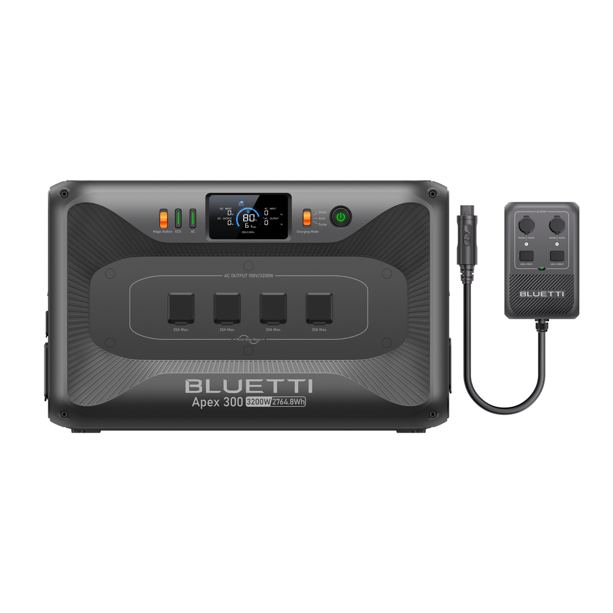 BLUETTI 大容量ポータブル電源 Apex 300+700W ハイパワー 電源タップ Hub D1