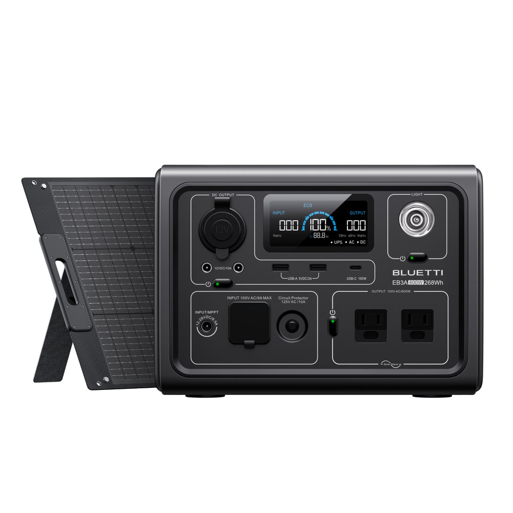 BLUETTI EB3A 小型ポータブル電源 | 小型軽量・防災推奨 | 268Wh、600W