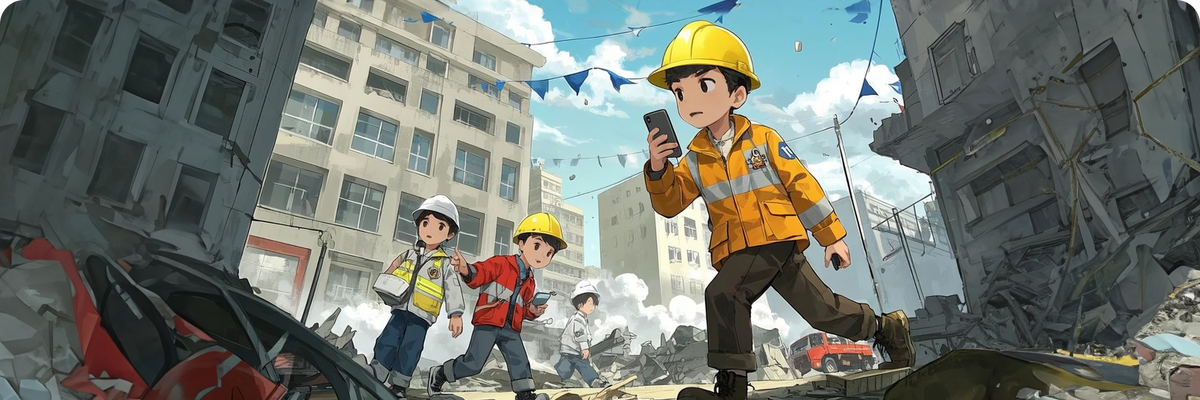 ゲームやクイズで防災を学ぶ