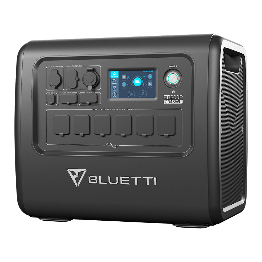 【終売】BLUETTI EB200P 大容量ポータブル電源 | 防災推奨・車中泊・キャンプ |2048Wh、2200W