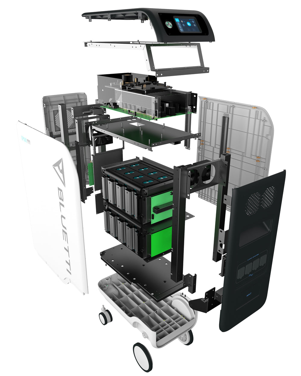 【終売】BLUETTI EP500 家庭用バックアップ可搬型電源 |防災推奨・非常用電源 |5120Wh、2000W