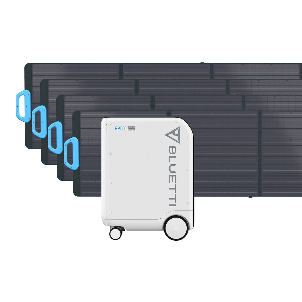 【終売】BLUETTI EP500 家庭用バックアップ可搬型電源 |防災推奨・非常用電源 |5120Wh、2000W