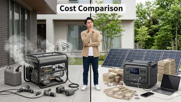 コストを徹底比較：エンジン式発電機とポータブル電源、どっちがお得？