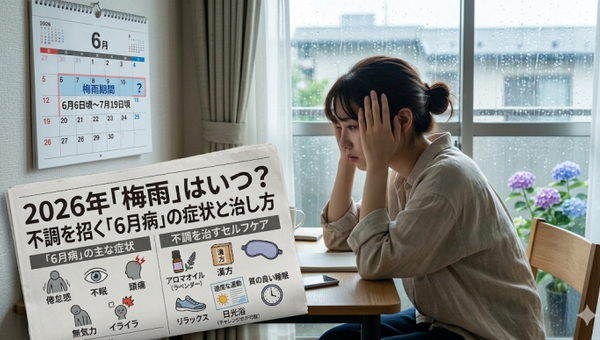 今年の「梅雨」はいつからいつまで？不調を招く「6月病」の症状と治し方も解説