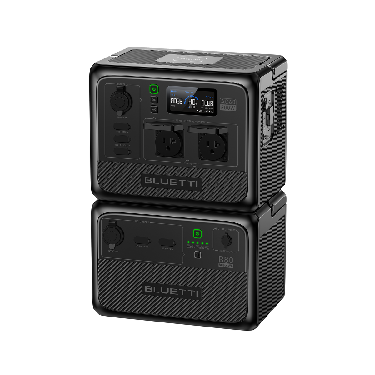 BLUETTI AC60容量ポータブル電源+PV200Dセット