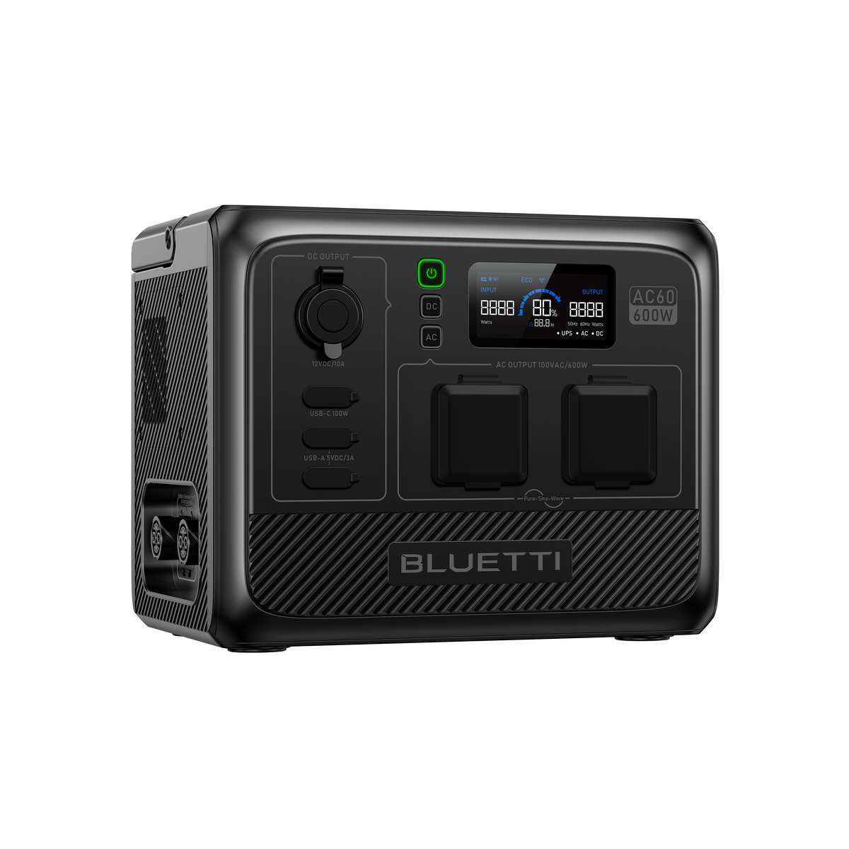 【終売】BLUETTI AC60 小型ポータブル電源 | 防水・防塵モデル | 403Wh、600W