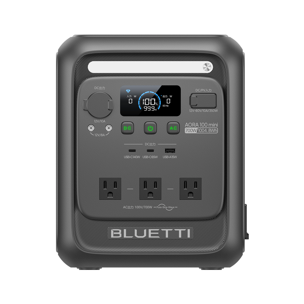BLUETTI AORA 100 mini ポータブル電源｜容量1,004.8Wh・出力700W