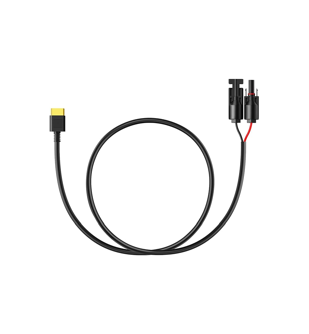 ソーラーパネル充電ケーブル　AORA 30 V2に適用　MC4コネクター　XT60ポート1.5M