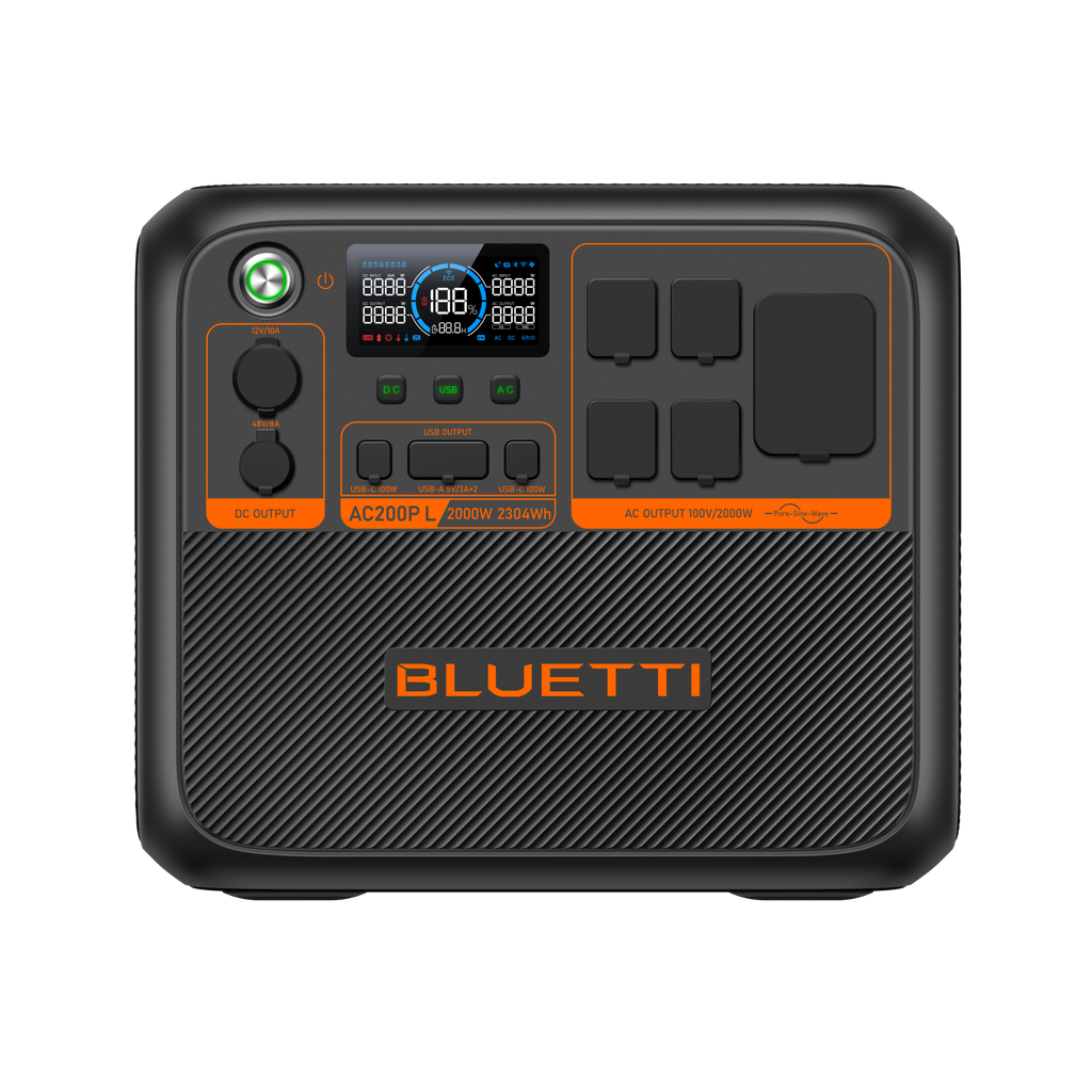 BLUETTI AC200MAX ポータブル電源 2200W 2048Wh 定価20万 災害時備え BLUETTI ポータブル電源 AC200MAX 大容量| キャンプ アウトドア 防災