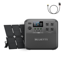 BLUETTI ポータブル電源 AORA 200 (旧Elite 200 V2) + 220Wソーラーパネル | ソーラー充電ケーブル付き