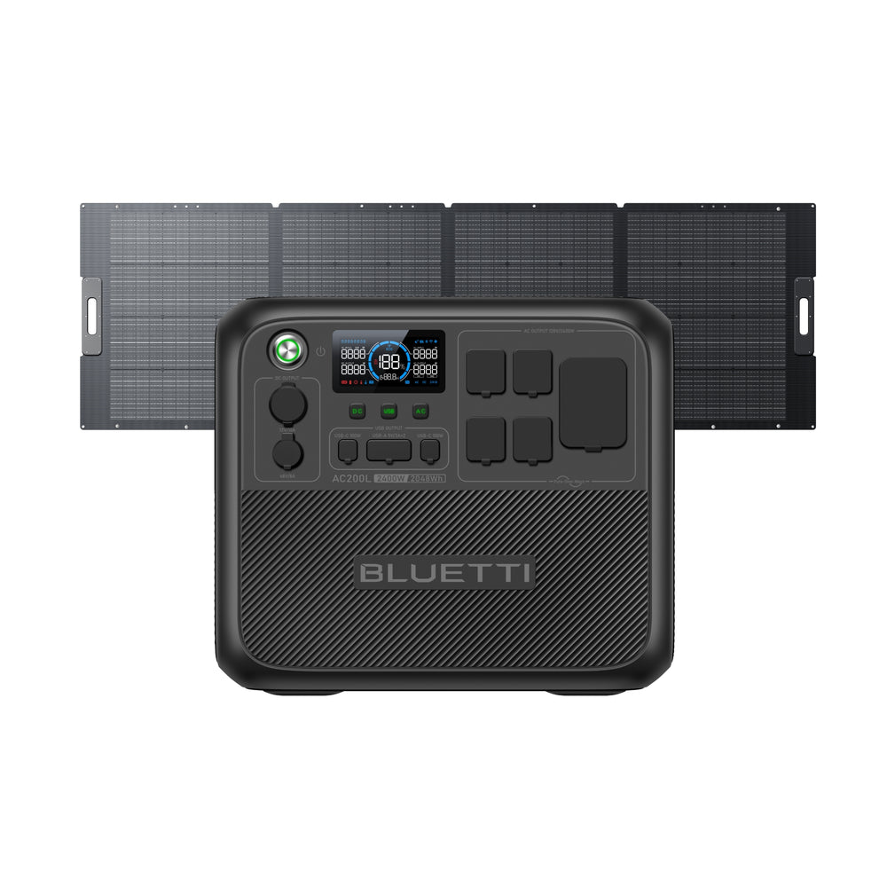 BLUETTI Dark to Green AC200L大容量ポータブル電源 | 防災推奨・車中泊・キャンプ |2048Wh、2000W