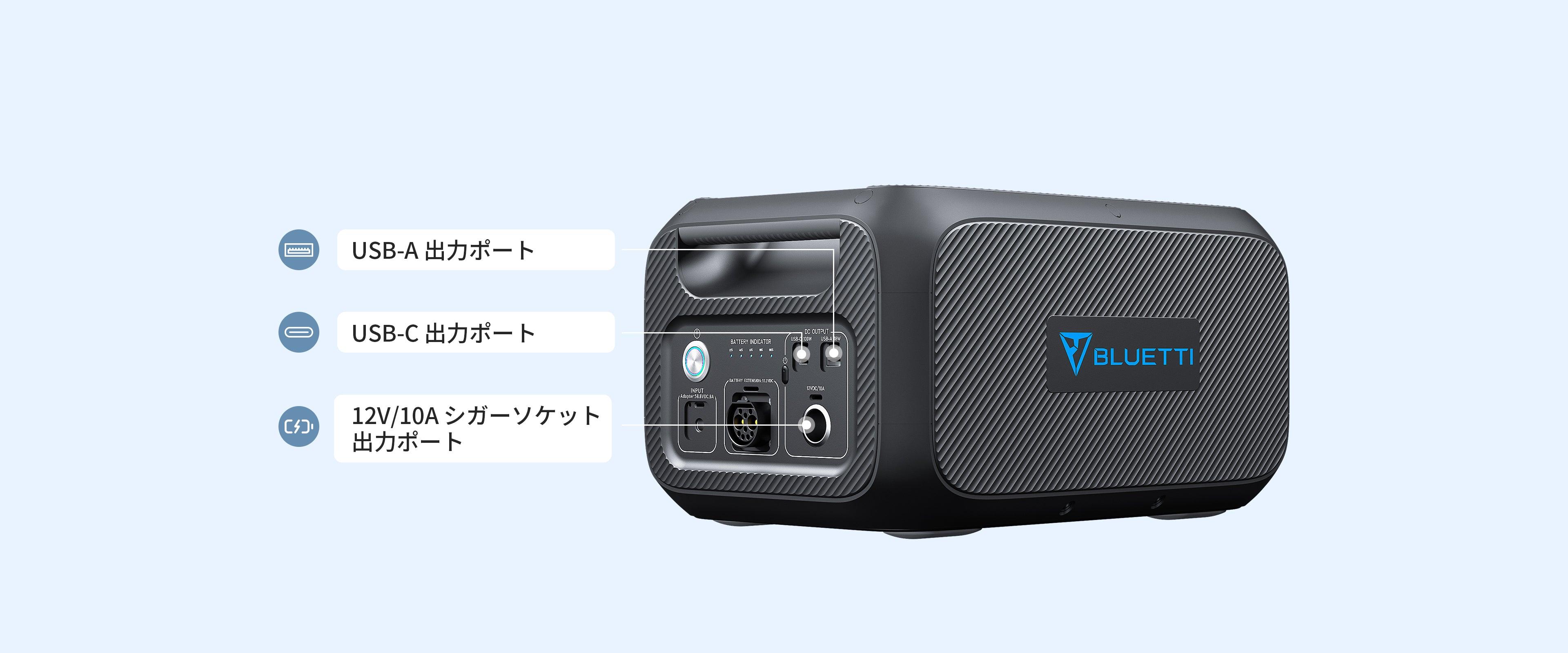 整備済中古品】BLUETTI ポータブル電源 B230 拡張バッテリー|2048Wh