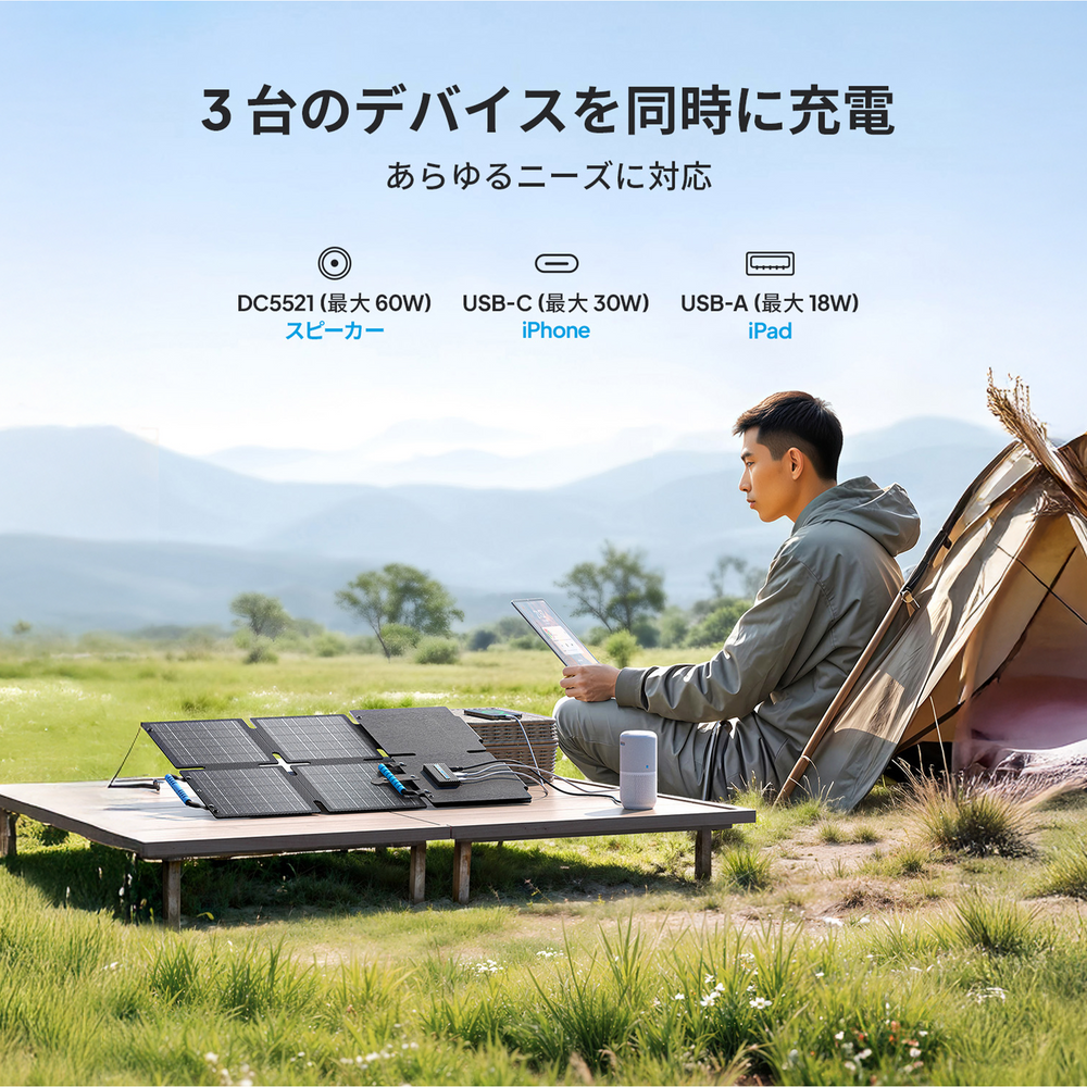 BLUETTI 60Wソーラーパネル