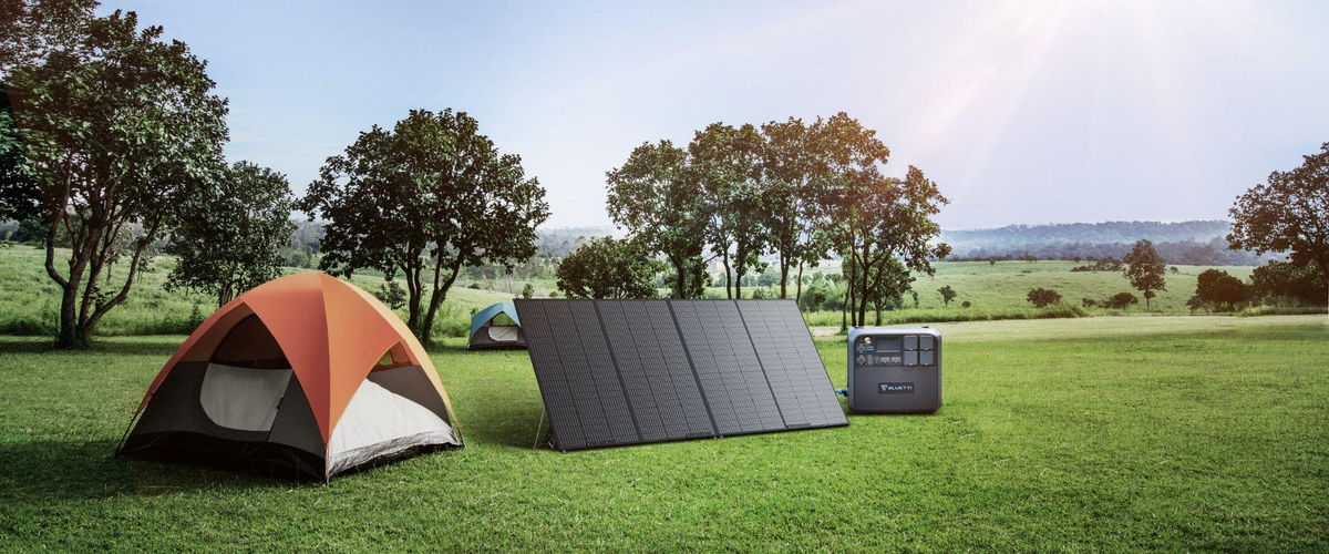 BLUETTI AC200MAXとPV350Sのセットを紹介する画像