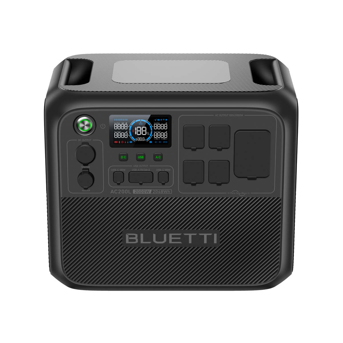 BLUETTI AC200L+ソーラーパネル |2048Wh、2000W