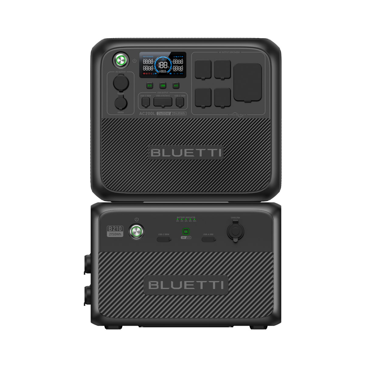 BLUETTI AC200L+ソーラーパネル |2048Wh、2000W