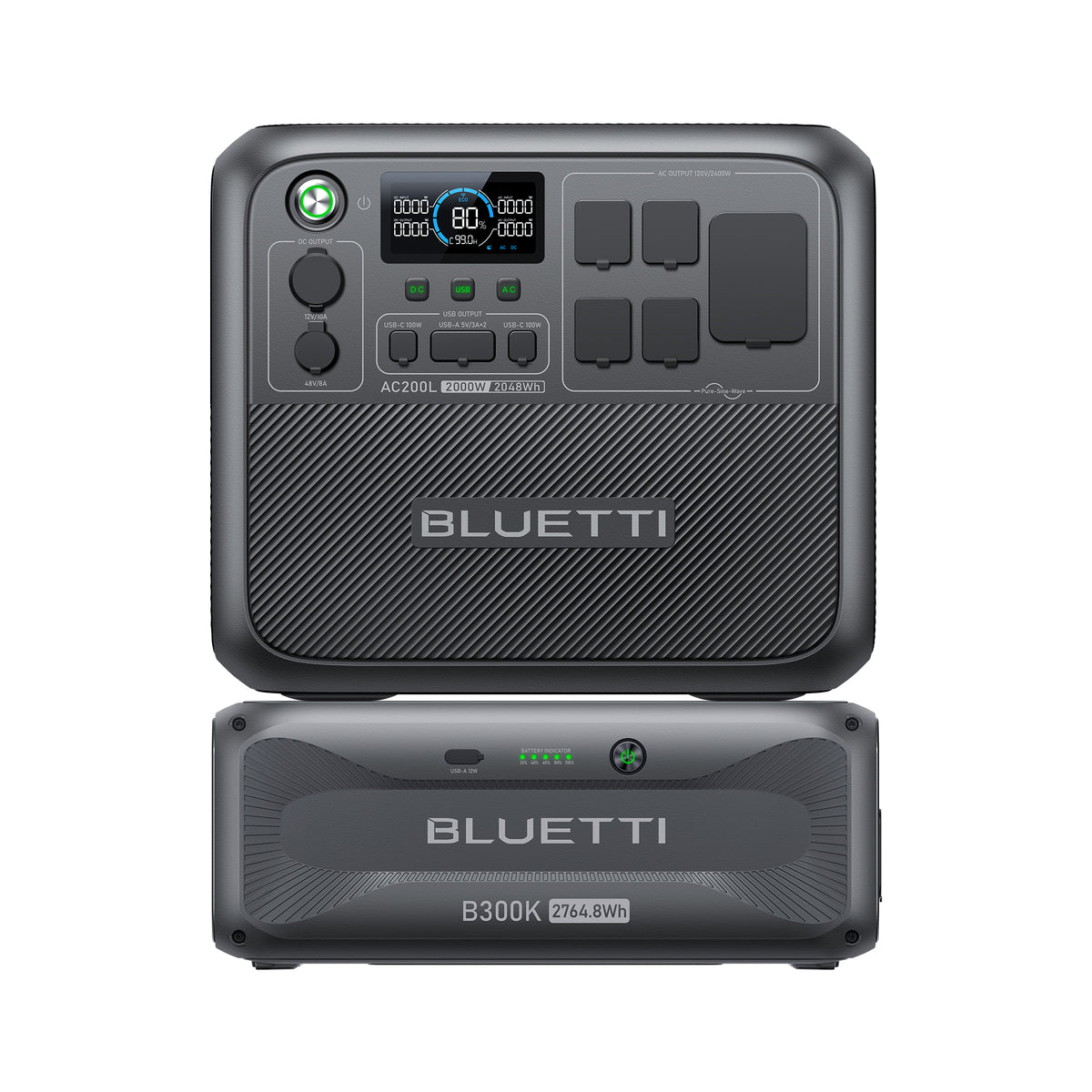 BLUETTI AC200L+ソーラーパネル |2048Wh、2000W