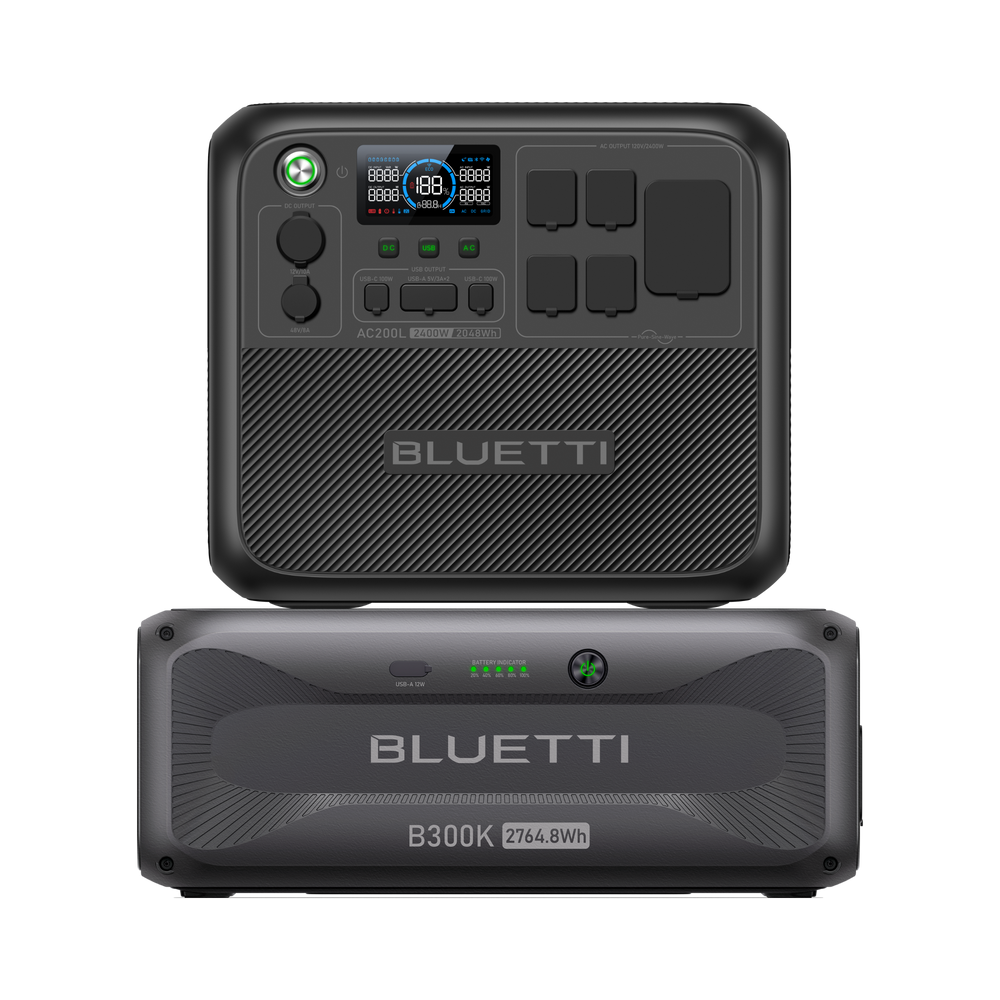 BLUETTI Dark to Green AC200L大容量ポータブル電源 | 防災推奨・車中泊・キャンプ |2048Wh、2000W