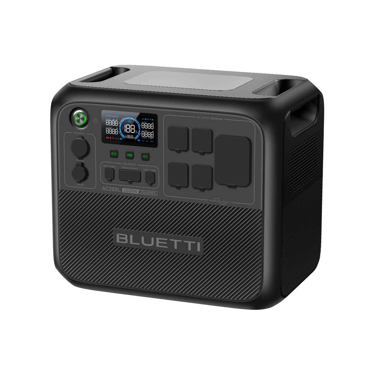 BLUETTI AC200L+ソーラーパネル |2048Wh、2000W