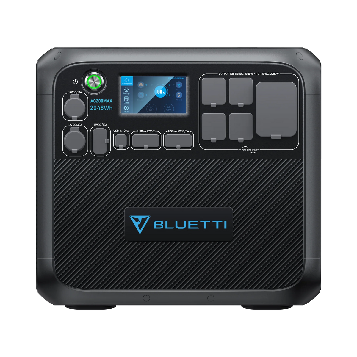 BLUETTI AC200MAX 大容量ポータブル電源 | 防災推奨・車中泊・キャンプ |2048Wh、2200W