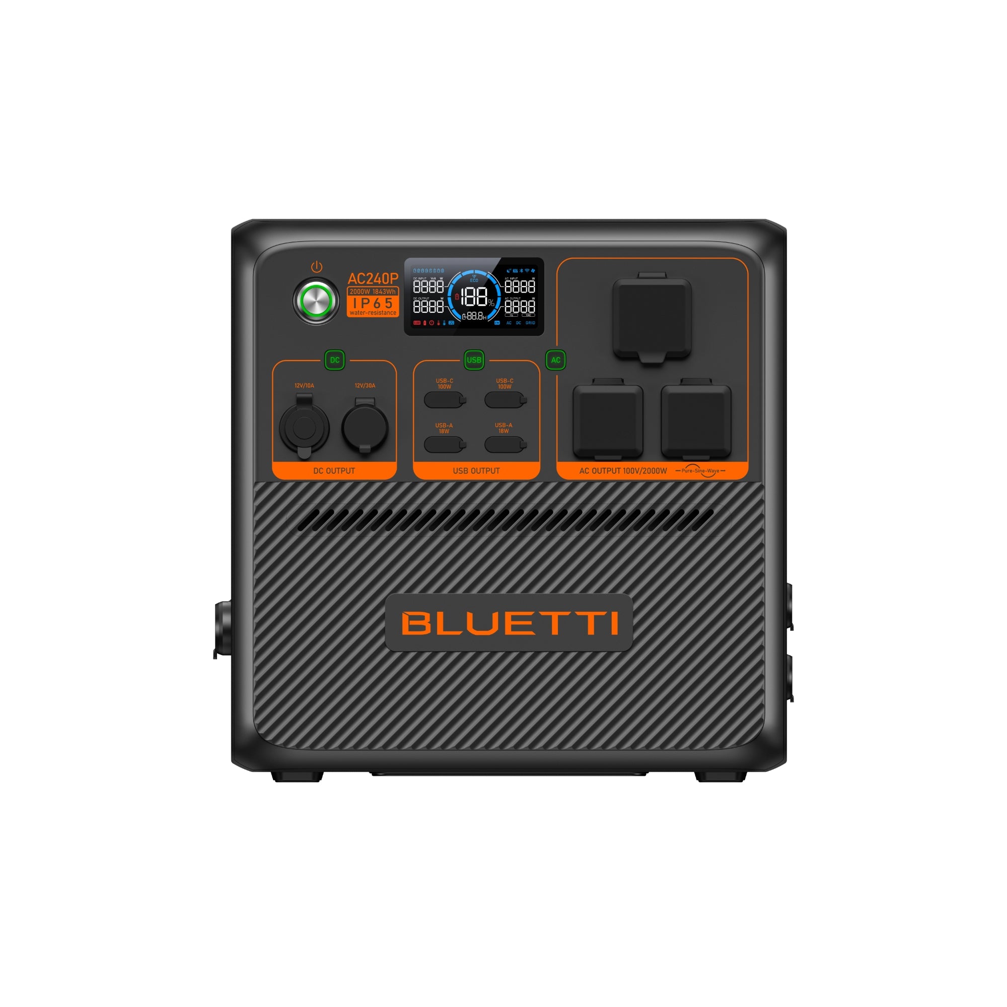 週末まで値下げ中✨【新品未使用】BLUETTI AC200Pポータブル電源　防災 BLUETTI AC240P大容量ポータブル電源 | 防水・防塵モデル |1843Wh