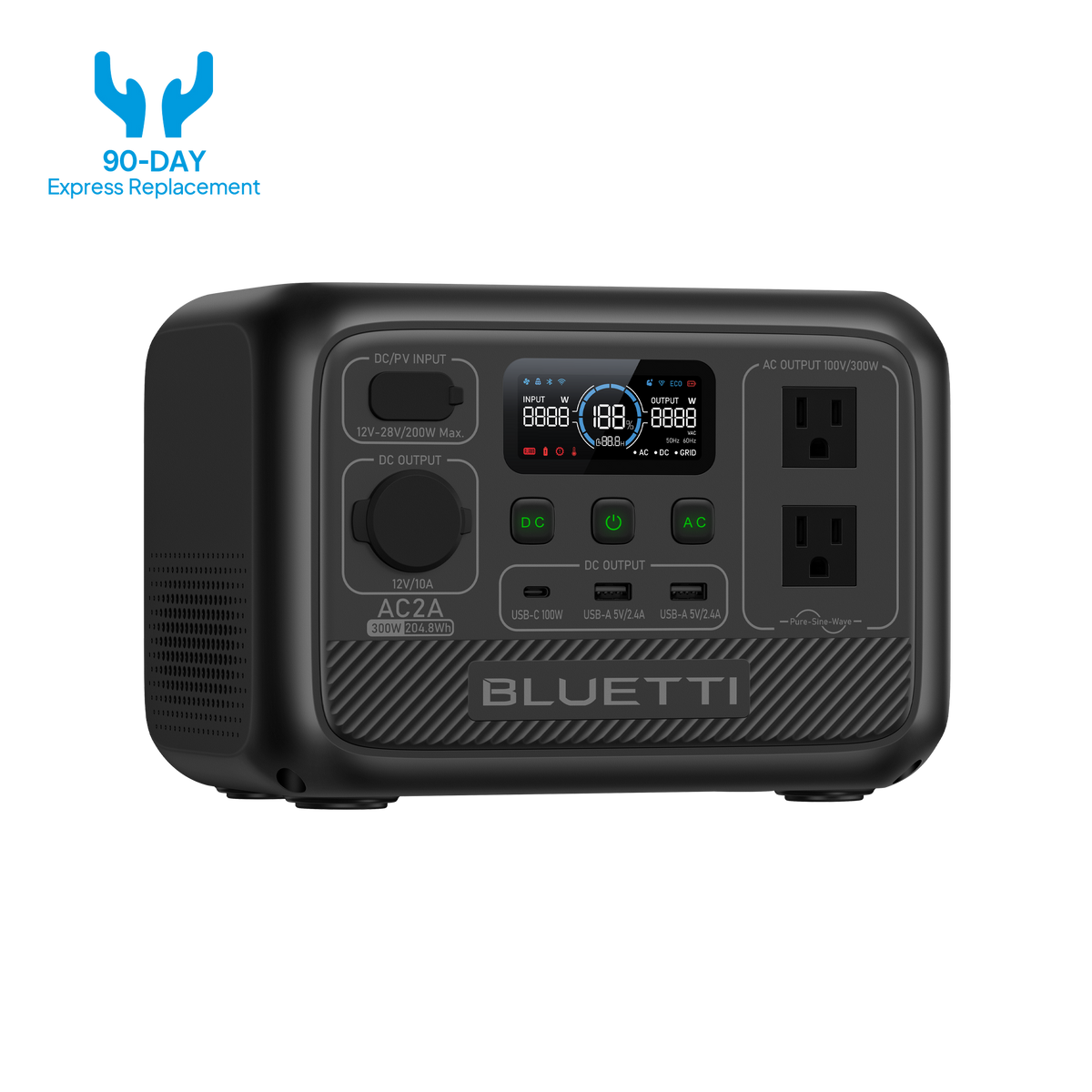 BLUETTI AC2A | 204Wh、300W