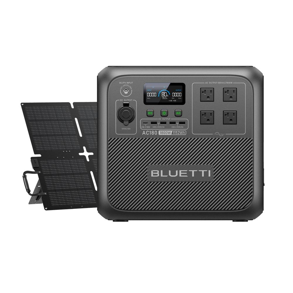 BLUETTI AC2A 超小型ポータブル電源 |小型軽量・車中泊・キャンプ | 204Wh、300W