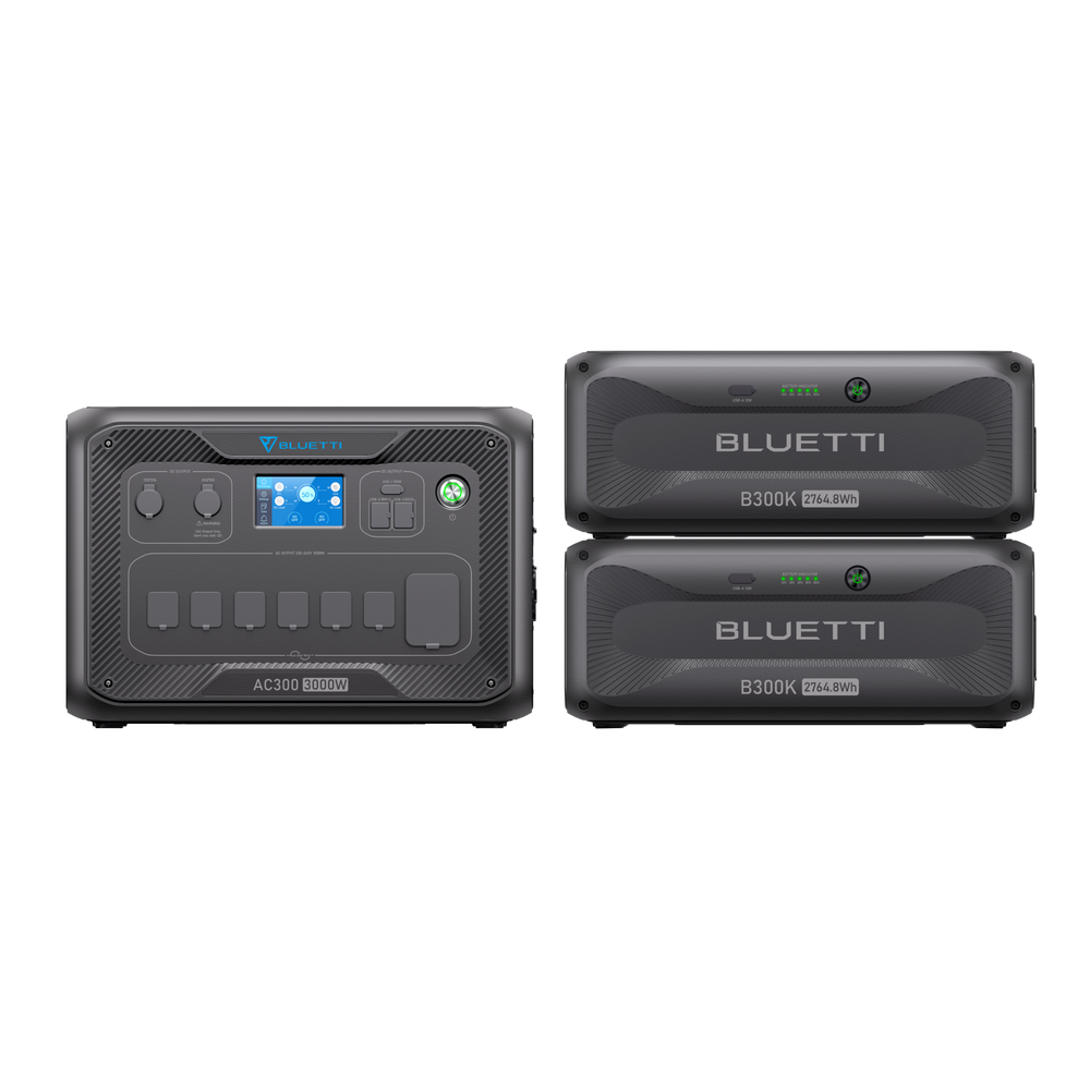 BLUETTI AC300+B300K 家庭用バックアップ電源  | 防災推奨・非常用電源 |2764Wh、3000W