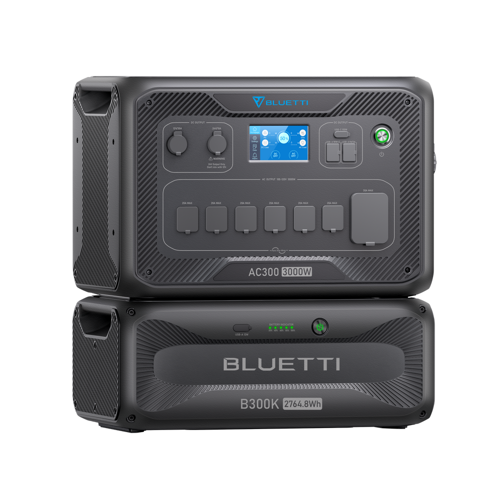 BLUETTI Dark to Green AC300+B300K 家庭用バックアップ電源  | 防災推奨・非常用電源 |2764Wh、3000W
